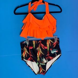 Two piece halter  bathing suit NWOT☀️